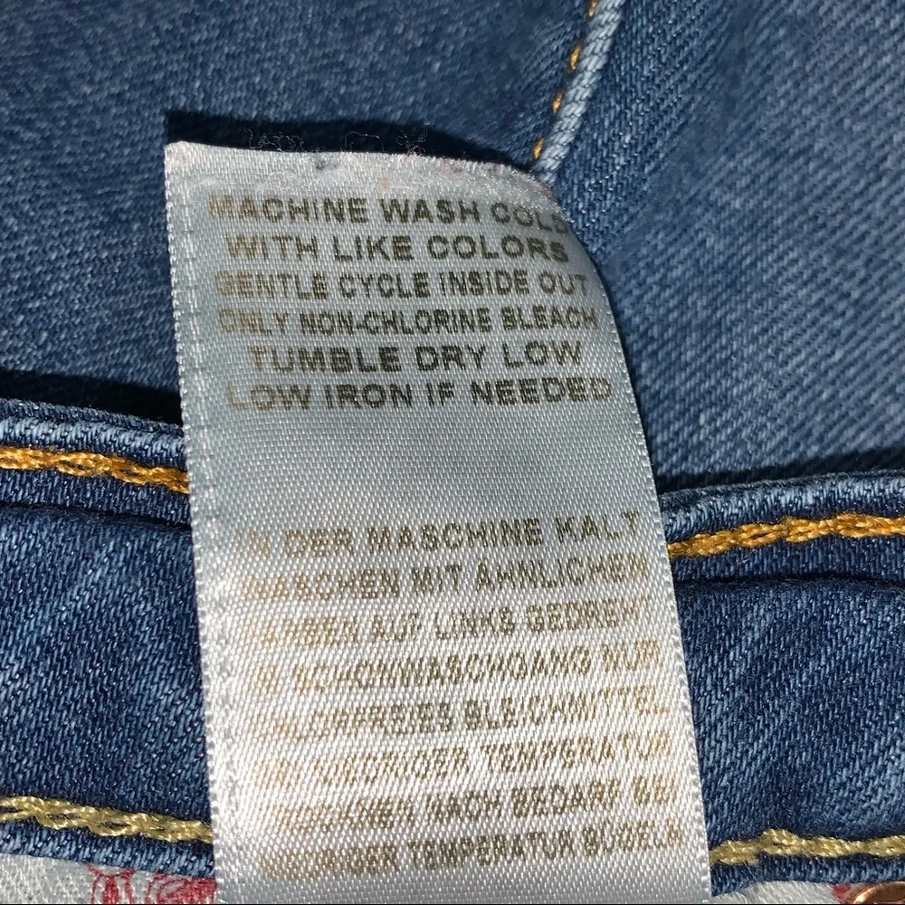 TRUE RELIGION Curvy Skinny denim Jeans Womens size 27 mid rise streetwear - Picture 10 of 14